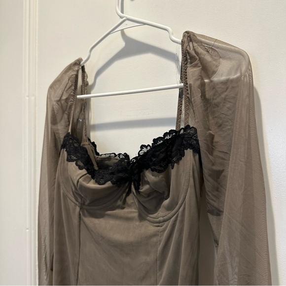 HOUSE OF CB Seraphina Smoke Corset Dress Large - Picture 11 of 13